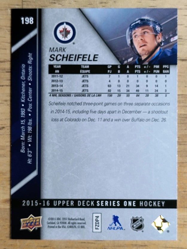 2015-16 Upper Deck #198 Mark Scheifele