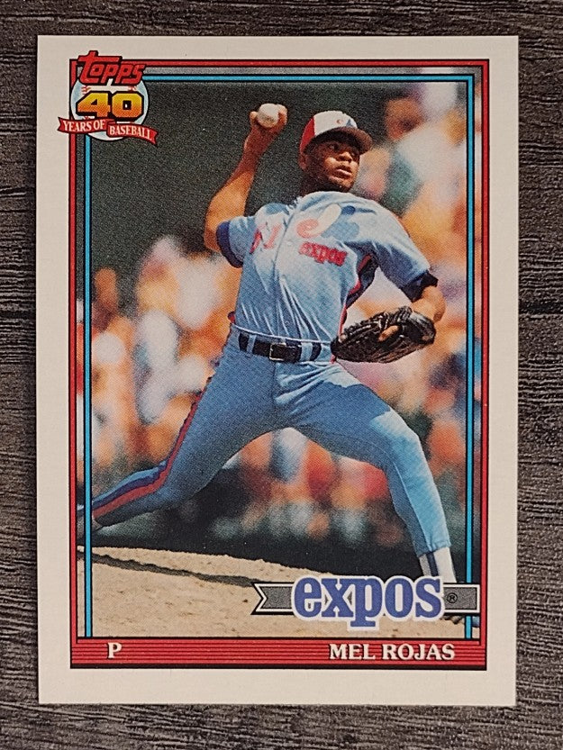 1991 Topps #252 Mel Rojas