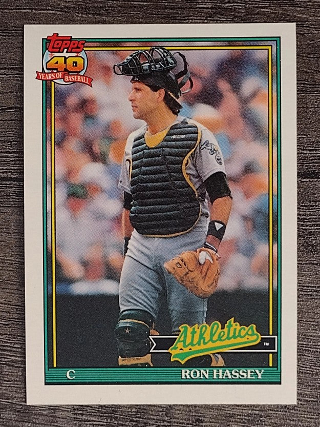 1991 Topps #327 Ron Hassey