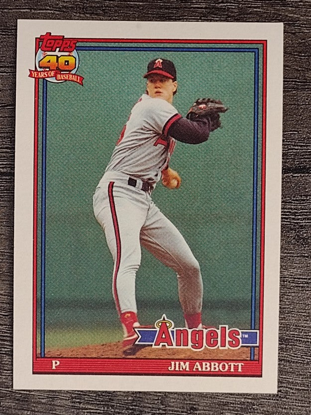 1991 Topps #285 Jim Abbott