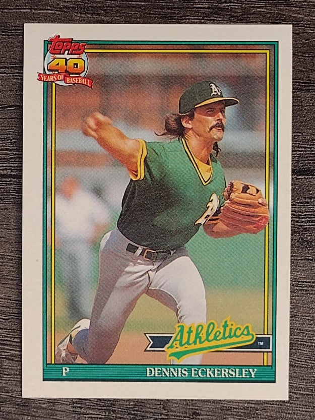 1991 Topps #250 Dennis Eckersley