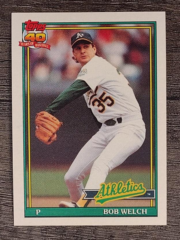 1991 Topps #50 Bob Welch