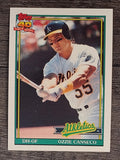 1991 Topps #162 Ozzie Canseco