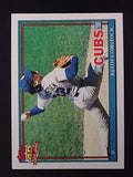 1991 Topps #337A Keith Comstock ERR/Cubs logo on front