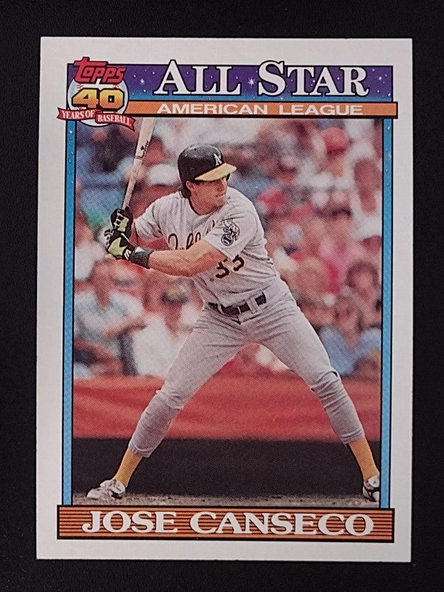 1991 Topps #390 Jose Canseco AS