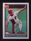 1991 Topps #345 Len Dykstra