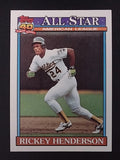 1991 Topps #391 Rickey Henderson AS