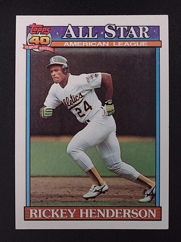 1991 Topps #391 Rickey Henderson AS