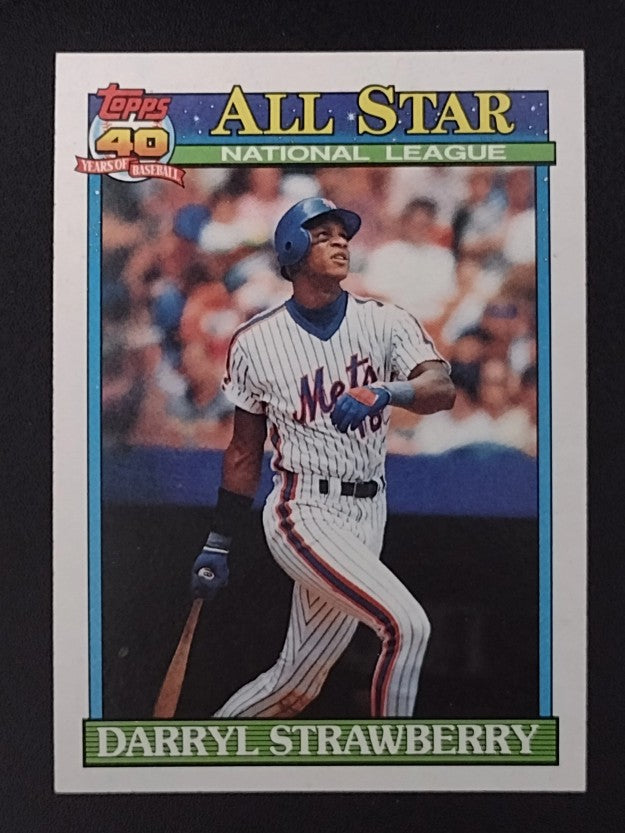 1991 Topps #402 Darryl Strawbery AS