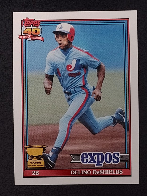1991 Topps #432 Delino DeShields