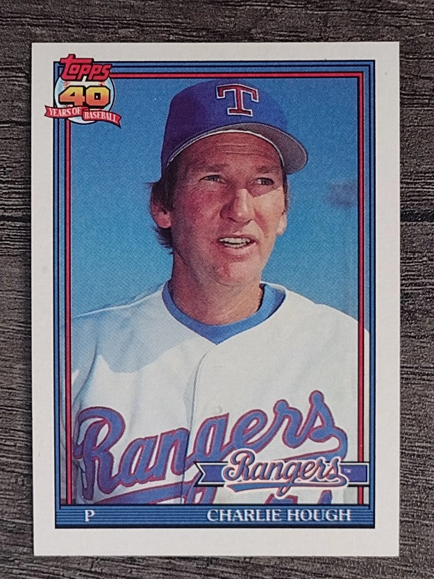1991 Topps #495 Charlie Hough