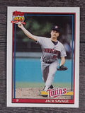 1991 Topps #357 Jack Savage