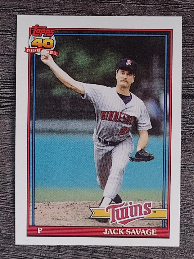 1991 Topps #357 Jack Savage