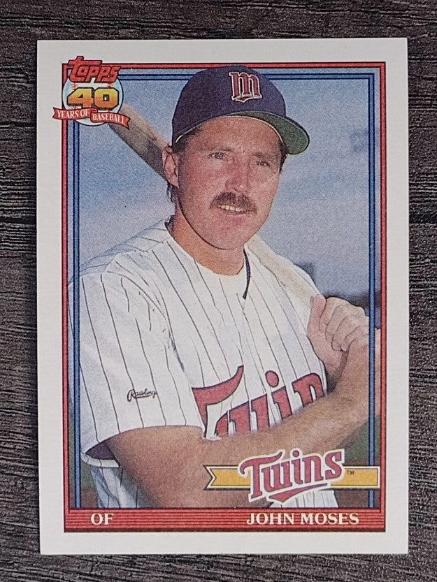1991 Topps #341 John Moses