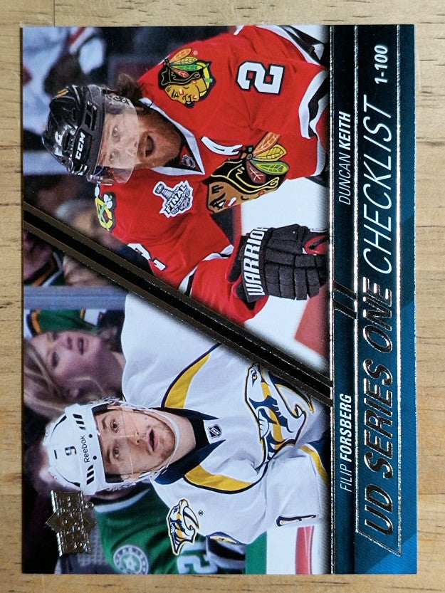 2015-16 Upper Deck #199 Filip Forsberg/Duncan Keith CL