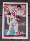 1991 Topps #223 Allan Anderson