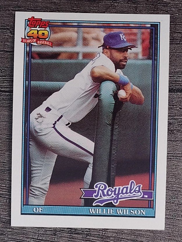1991 Topps #208 Willie Wilson