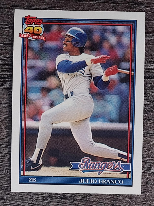 1991 Topps #775 Julio Franco