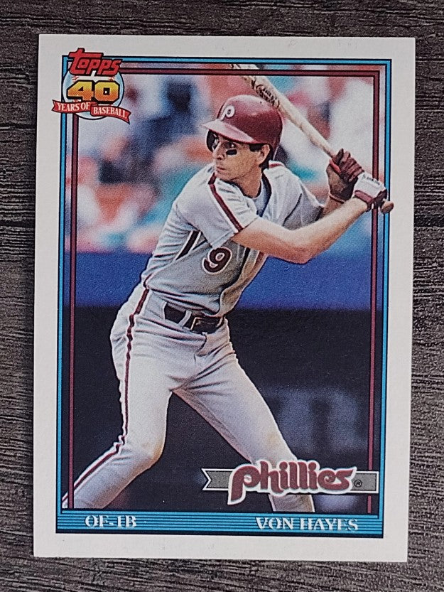 1991 Topps #15 Von Hayes