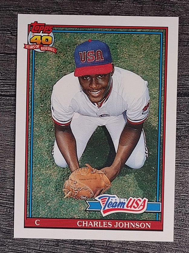 1991 Topps Traded #61T Charles Johnson USA RC