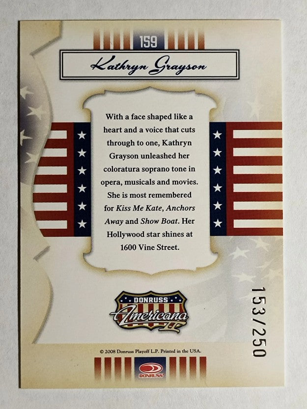 2008 Americana II Gold Proofs Retail #159 Kathryn Grayson
