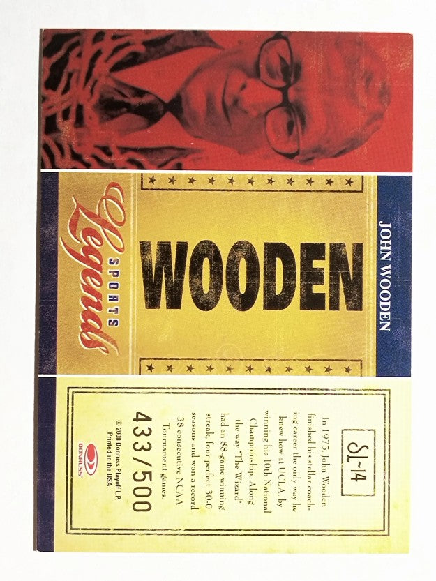 2008 Americana II Sports Legends #14 John Wooden
