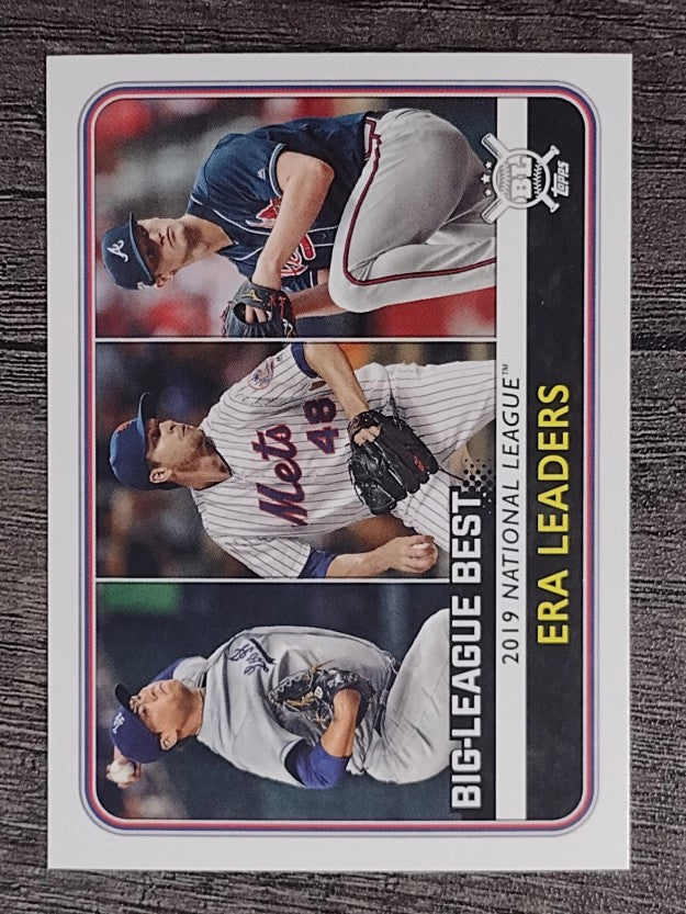 2020 Topps Big League #254 Mike Soroka/Jacob deGrom/Hyun-Jin Ryu LL