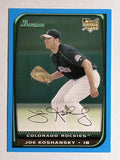 2008 Bowman Blue #206 Joe Koshansky