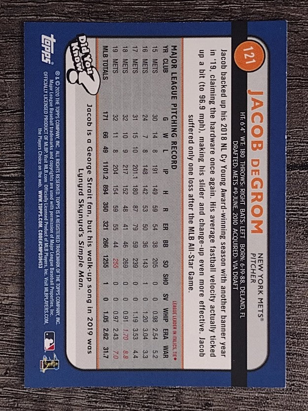 2020 Topps Big League #121 Jacob deGrom