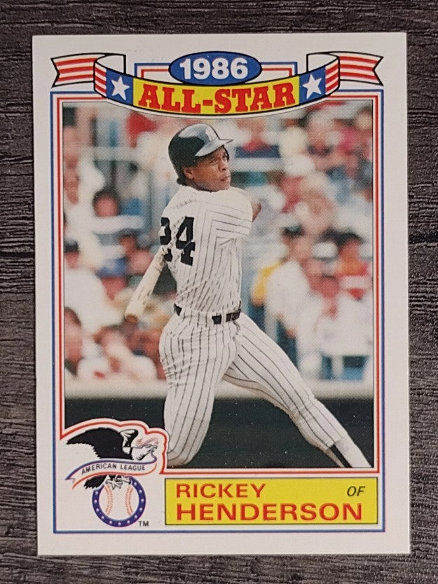 1987 Topps Glossy All-Stars #18 Rickey Henderson