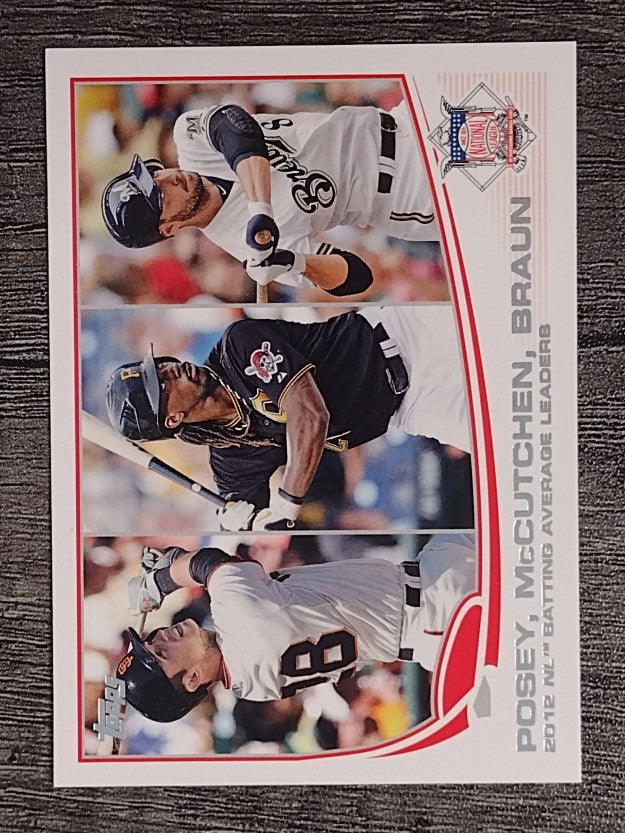 2013 Topps #189 Buster Posey/Andrew McCutchen/Ryan Braun