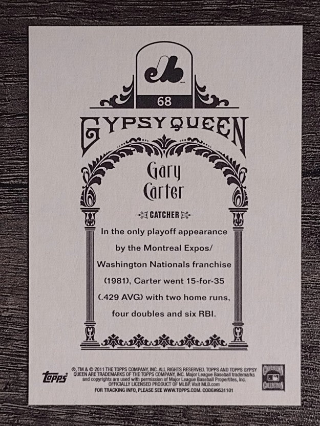 2011 Topps Gypsy Queen #68 Gary Carter