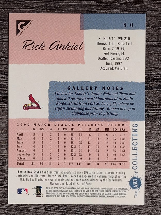 2001 Topps Gallery #80 Rick Ankiel