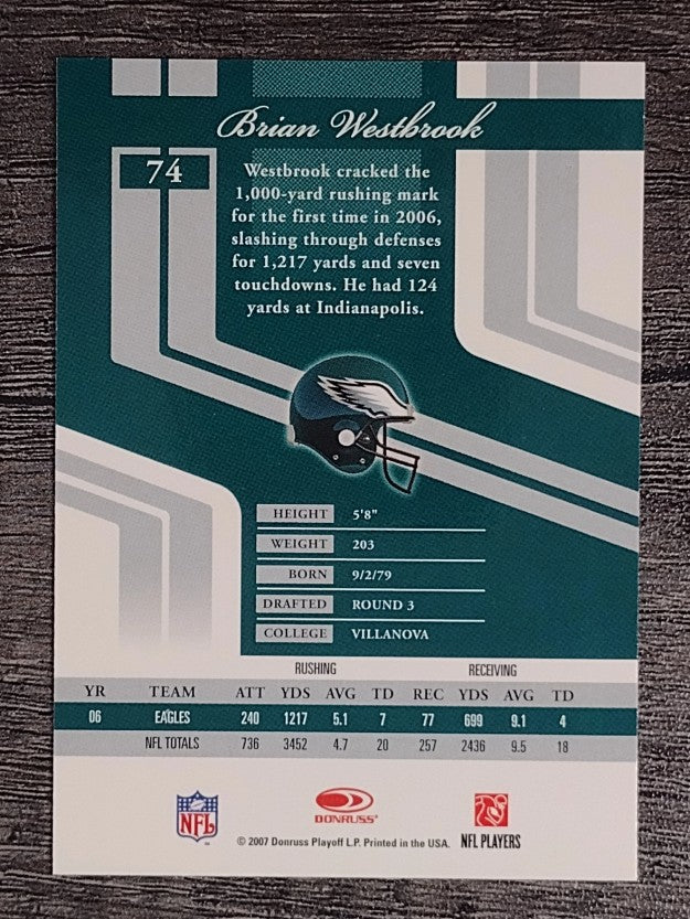 2007 Donruss Elite #74 Brian Westbrook