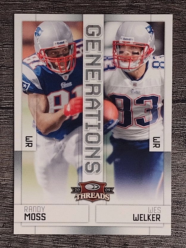 2009 Donruss Threads Generations #11 Randy Moss/Wes Welker