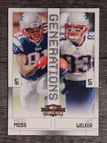 2009 Donruss Threads Generations #11 Randy Moss/Wes Welker