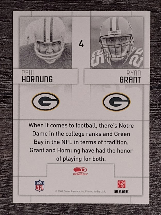 2009 Donruss Threads Generations #4 Paul Hornung/Ryan Grant