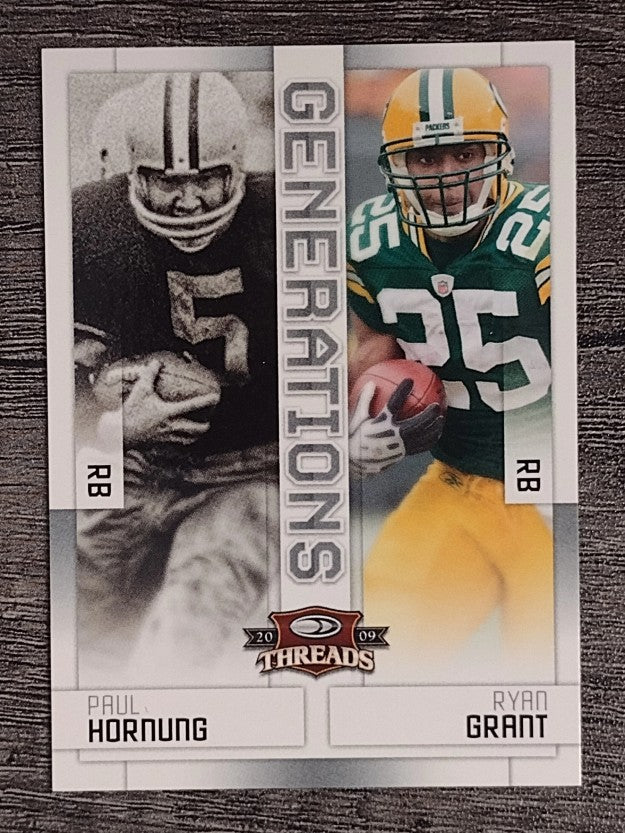 2009 Donruss Threads Generations #4 Paul Hornung/Ryan Grant