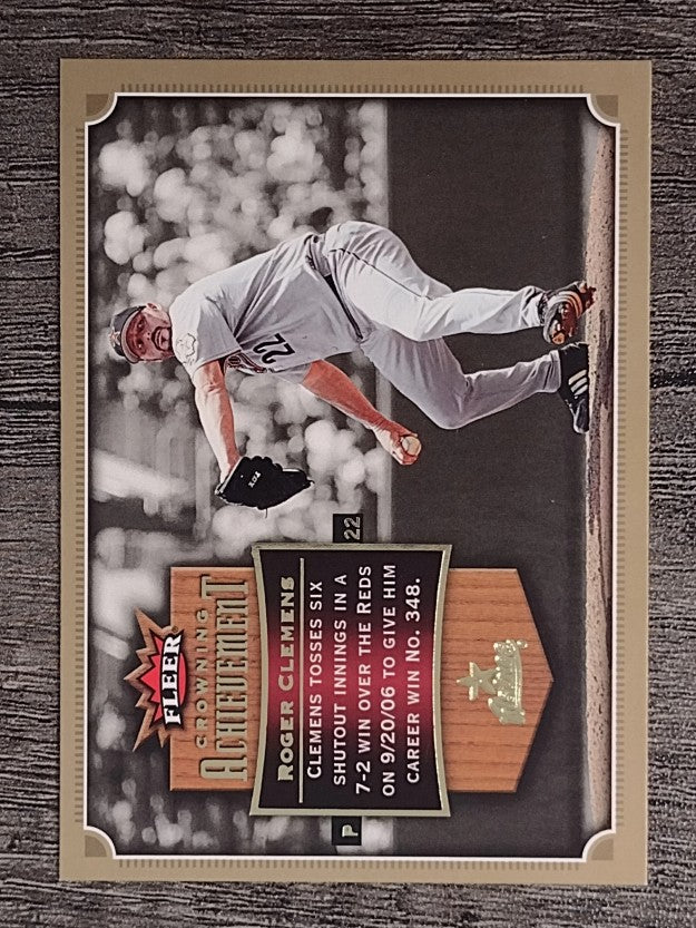 2007 Fleer Crowning Achievement #RC Roger Clemens