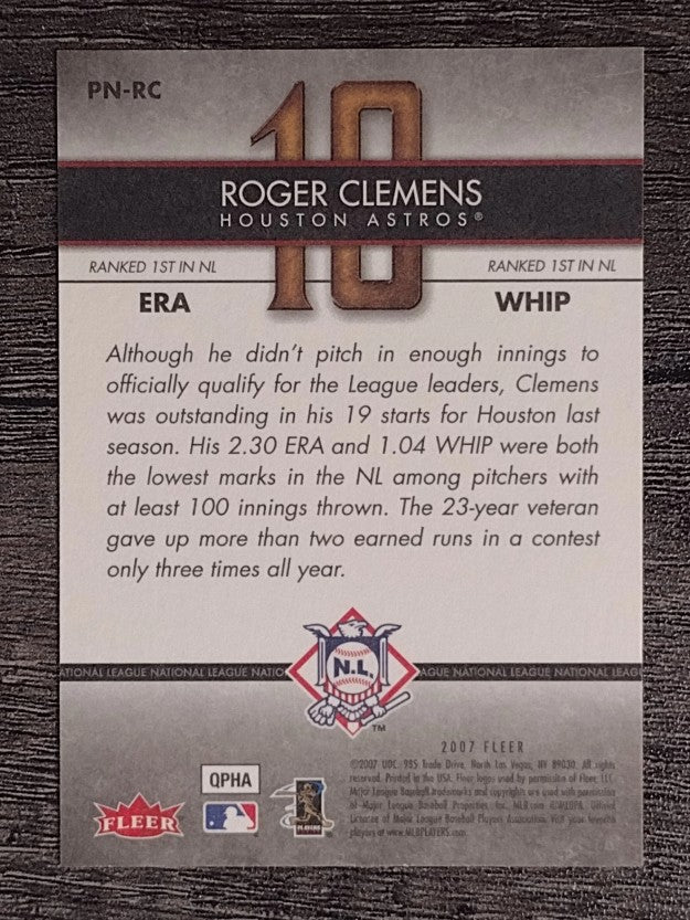 2007 Fleer Perfect 10 #RC Roger Clemens