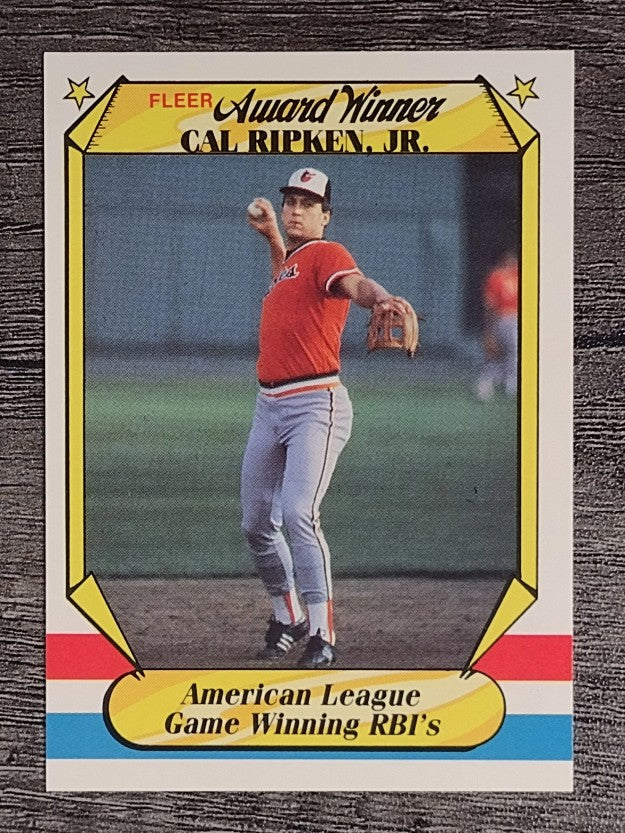 1987 Fleer Award Winners #33 Cal Ripken