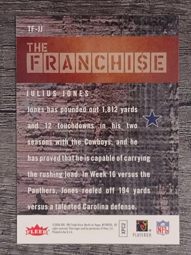 2006 Fleer The Franchise #TFJJ Julius Jones