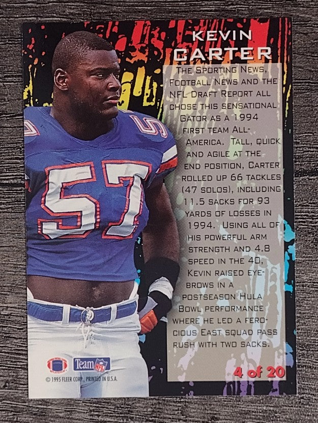 1995 Fleer Prospects #4 Kevin Carter