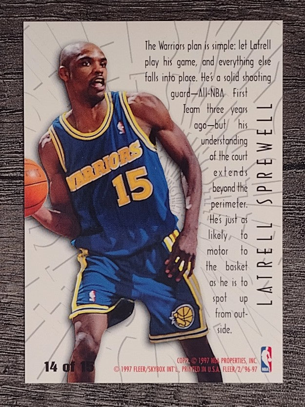 1996-97 Fleer Swing Shift #14 Latrell Sprewell
