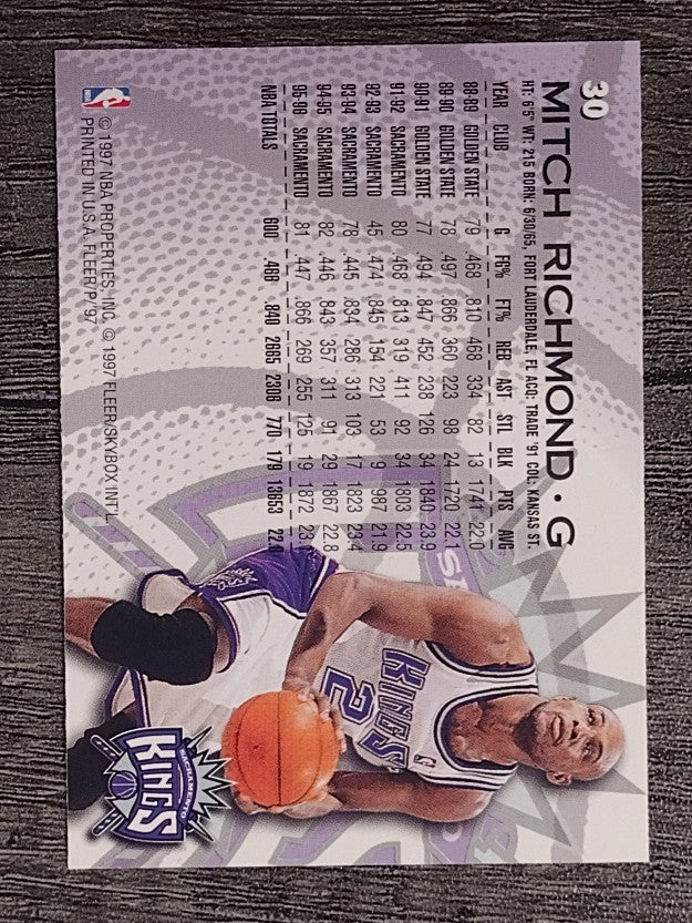 1996-97 Fleer Sprite #30 Mitch Richmond