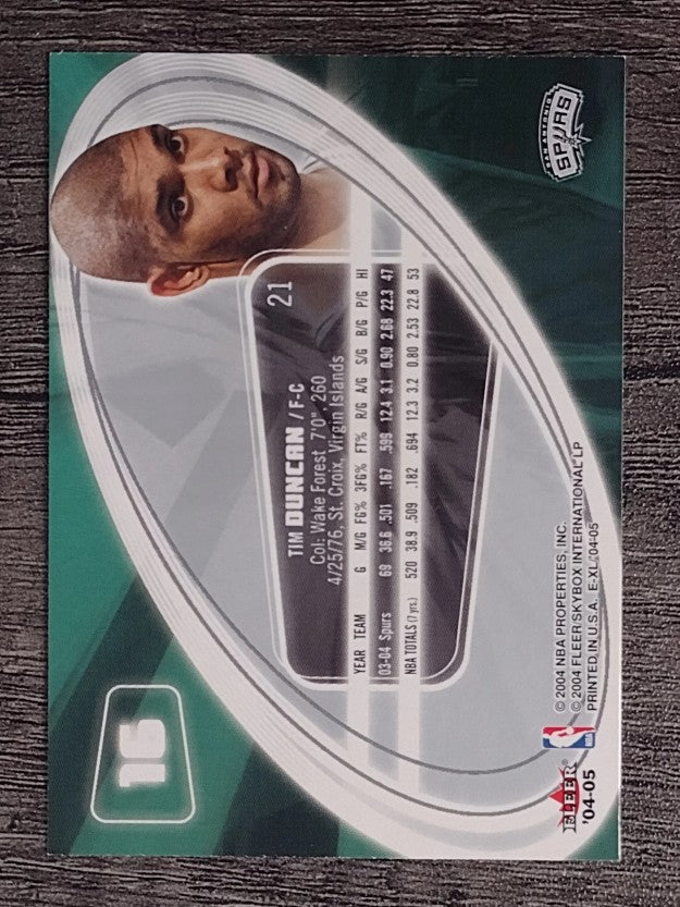 2004-05 E-XL #16 Tim Duncan