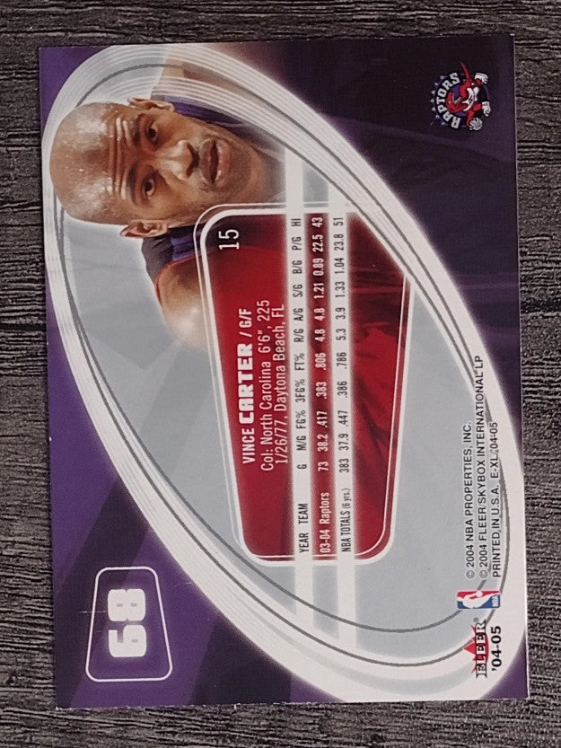 2004-05 E-XL #68 Vince Carter