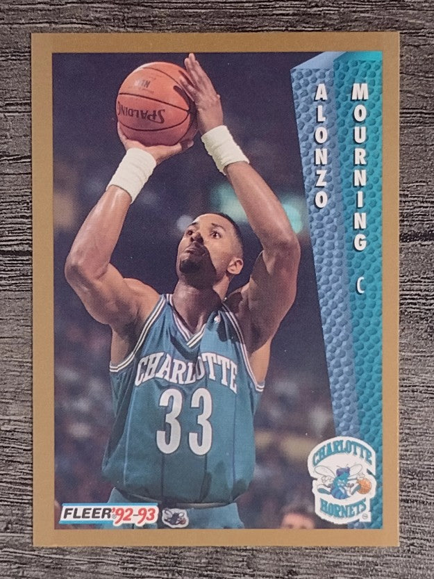 1992-93 Fleer #311 Alonzo Mourning RC