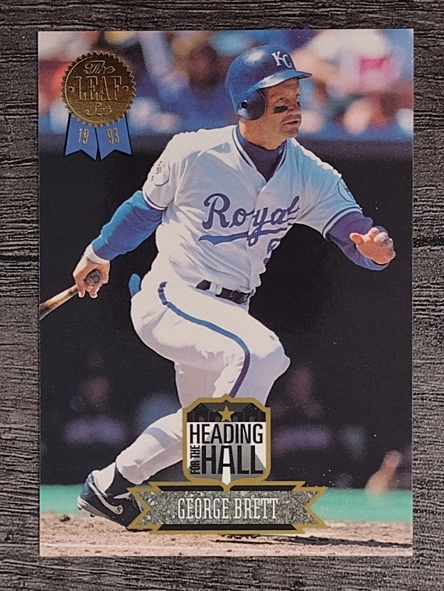 1993 Leaf Heading for the Hall #7 George Brett