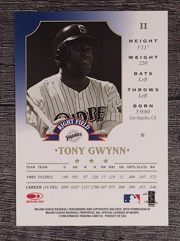 1998 Leaf #11 Tony Gwynn